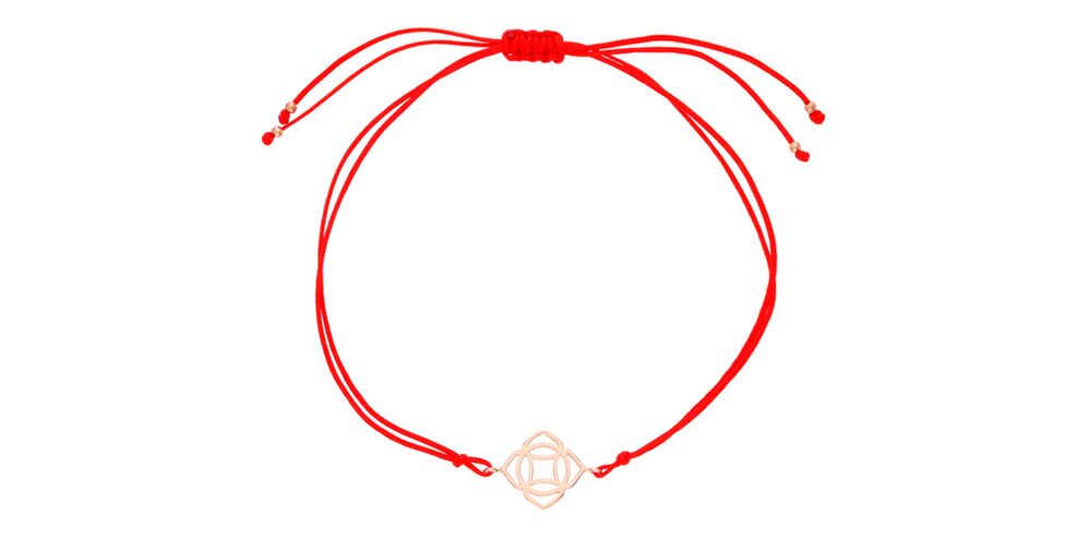 amulet with lucky red thread