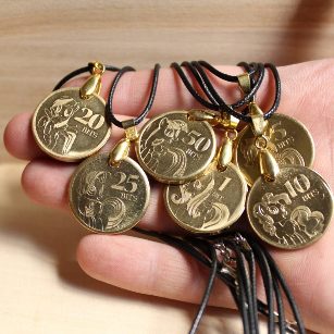 Pendants of coins